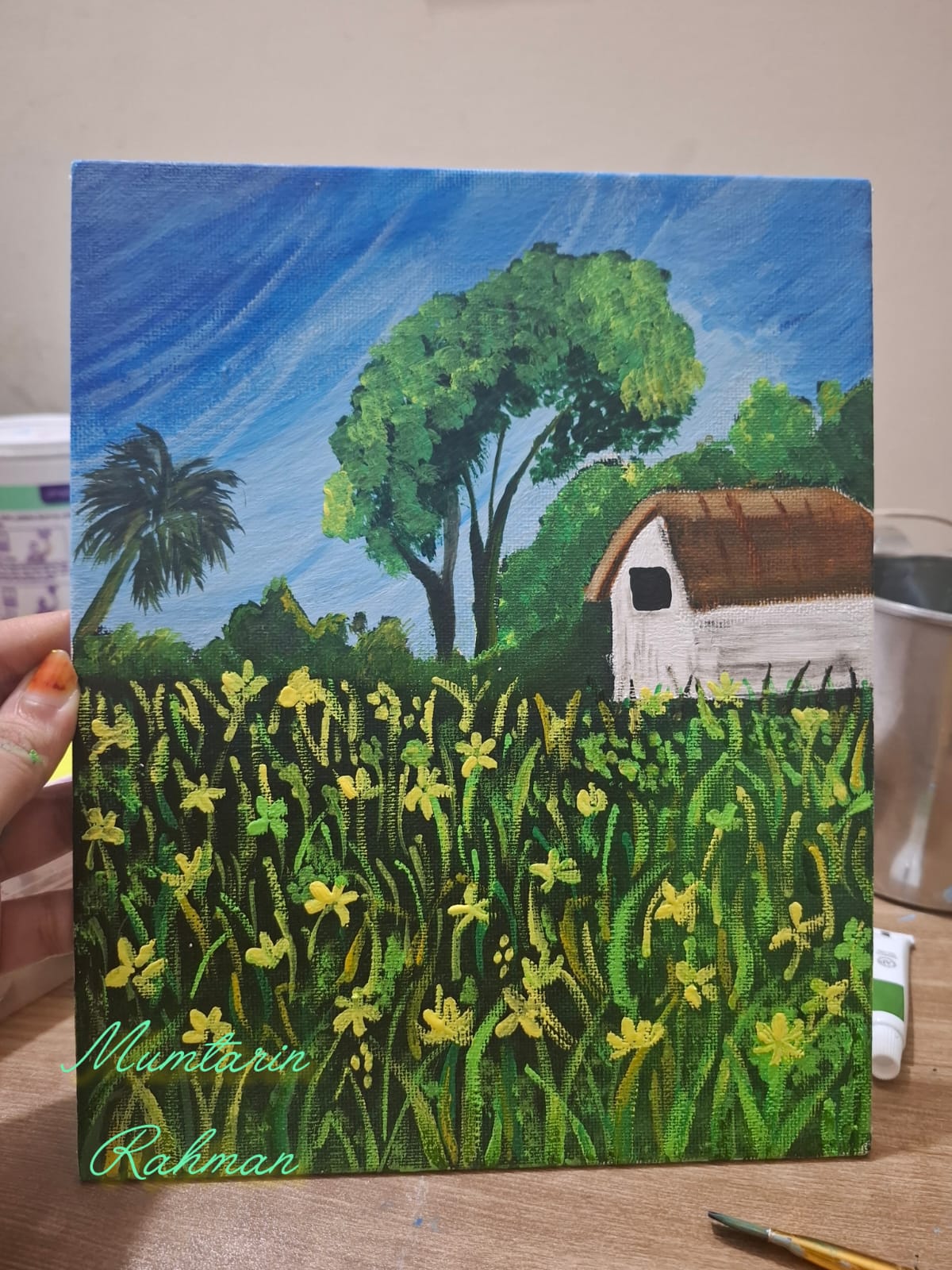 Rustic Barn and Pastel Sunset Countryside Art